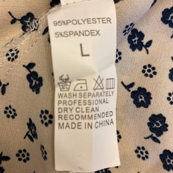 Vintage-Inspired Floral Button-Front Midi Dress - Size L 🔹 - Picture 11 of 11